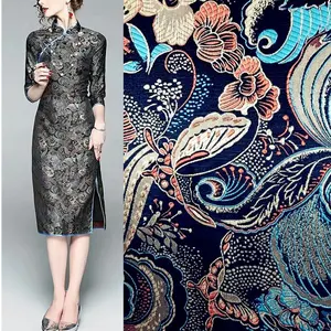 165cm Chiều Rộng thiết kế Cổ Điển jacquard mật độ cao polyester jacquard vải vải