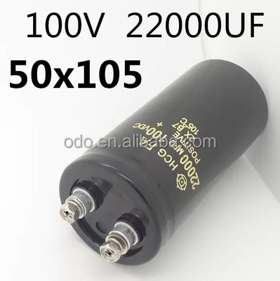 5 Condensatori Elettrolitici 220uF 100V 13x20mm - Alluminio, ±20%, -40°C A +105°C