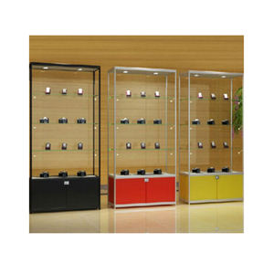 Fournitures automobiles Modèle manuel d'échantillon vitrine pour <span class=keywords><strong>pharmacie</strong></span> Vitrine en verre personnalisée pour tabac vin avec étagère d'éclairage LED - Product Image 2