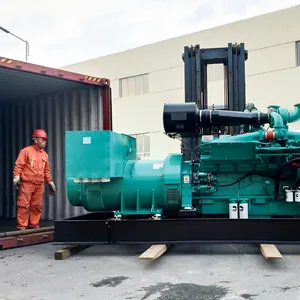 Generator Inverter Diesel Tipe Kedap Suara dengan Mesin Cummins KTA50-G3 50 HZ 1250KVA Harga Industri