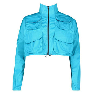 Venta al por mayor de las mujeres de la moda prendas de deportes cazadora pista de carga chaquetas con muchos bolsillos - Product Image 2