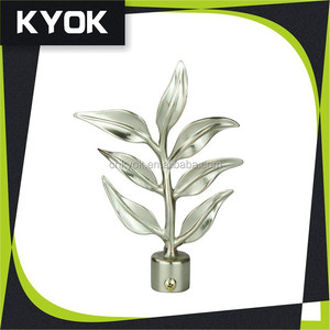 Terminali per Aste di <span class=keywords><strong>Tende</strong></span> in Rame Stile Moderno Country e Rustico, Decorazioni a Foglia per <span class=keywords><strong>Tende</strong></span> per Bambini - Product Image 5