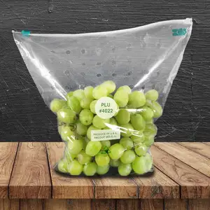 Populaire Food Grade Vlakte LDPE Plastic Groothandel Druif Verpakking Zak