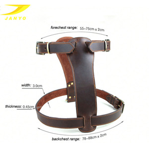 Potongan harga fashion unik kualitas tinggi kulit asli tali kekang anjing peliharaan - Product Image 4