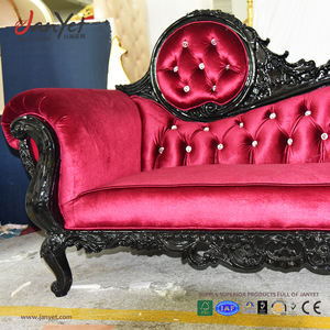 थोक सस्ते शादी लाल और काले कोच लाउंज सोफा - Product Image 2