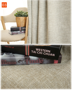 <span class=keywords><strong>Tissu</strong></span> en <span class=keywords><strong>lin</strong></span> 100% polyester de haute qualité, largeur de 2,8 mètres, couleur unie, pour rideaux, coussins, canapés - Product Image 3