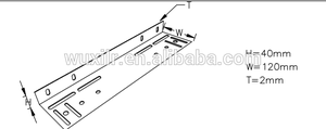 Usine vente porte matériel piste industrielle industrielle <span class=keywords><strong>Angle</strong></span> <span class=keywords><strong>d</strong></span>'articulation galvanisé personnalisé support - Product Image 3