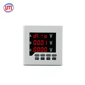 440V Wechselstrom Ampere Mini Analog Programmier bares digitales Wechselstrom-Watt messgerät (rote LED mit Steuerung)