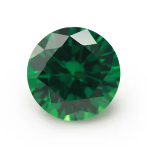 5a loose emerald green color cubic zirconia stones for jewelry making