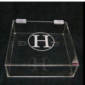 Perspex-caja de acrílico <span class=keywords><strong>para</strong></span> recuerdo de boda, caja de regalo de acrílico con tapa abatible - Product Image 3