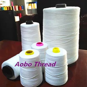 100% <span class=keywords><strong>polyester</strong></span> <span class=keywords><strong>spun</strong></span> túi đóng cửa may chủ đề trắng cho túi gần gũi hơn máy - Product Image 1