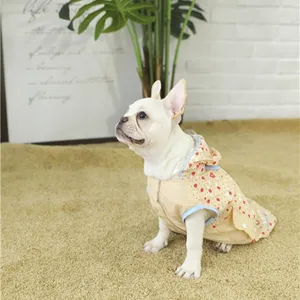 Rosa Tianyuan cubierta completa impermeable grandes ropa para perros, ropa para perros verano impermeable