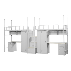 โลหะStrongโรงเรียนนักเรียนพับLoftเตียงสองชั้นโต๊ะ - Product Image 6