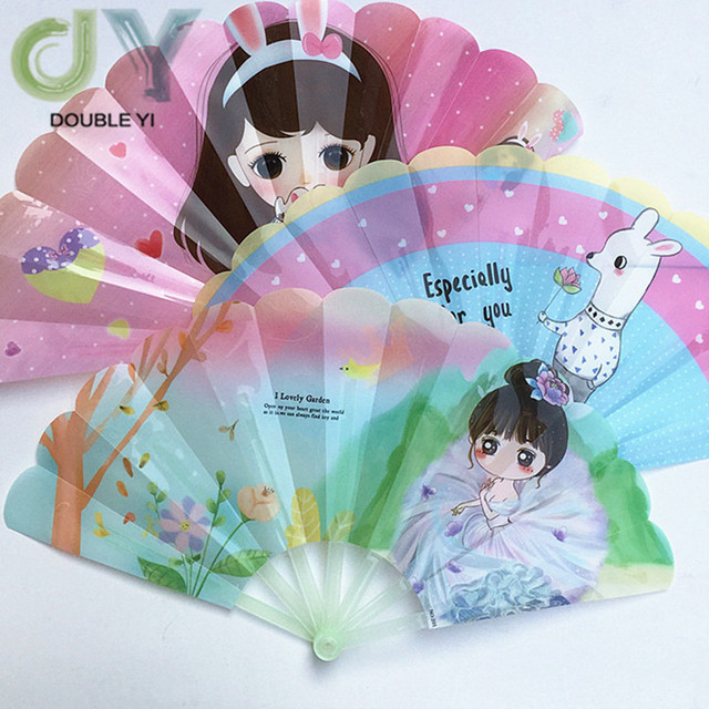 Cheap Plastic Mini Fan Cartoon Cooling Kids Toy Fan