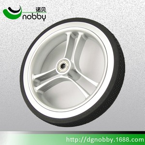 Pneu en PU et <span class=keywords><strong>roue</strong></span> de moyeu en plastique pp avec essieu à dégagement rapide pour <span class=keywords><strong>roue</strong></span> de poussette de bébé - Product Image 5