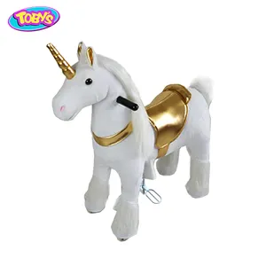 Juguete mecánico de unicornio para montar en caballo, poni, libre de carga