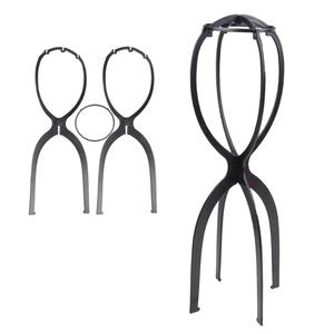 Para AliLeader, soporte de exhibición de peluca plegable portátil, gorro de sombrero de plástico alto colorido, soporte para el cabello para pelucas largas, herramientas de extensión de cabello - Product Image 5
