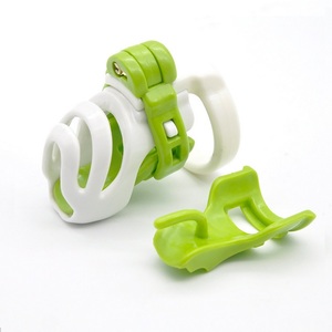 <span class=keywords><strong>CB6000</strong></span> En Plastique Mâle Dispositif De Chasteté Anneau de Pénis Bite Cages comprend 4 taille Anneaux - Product Image 3