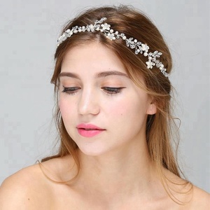 Accesorios <span class=keywords><strong>para</strong></span> el Cabello de Novia, Diadema de <span class=keywords><strong>Alambre</strong></span> <span class=keywords><strong>para</strong></span> el Cabello, Tocado Hecho a Mano con Cinta - Product Image 5