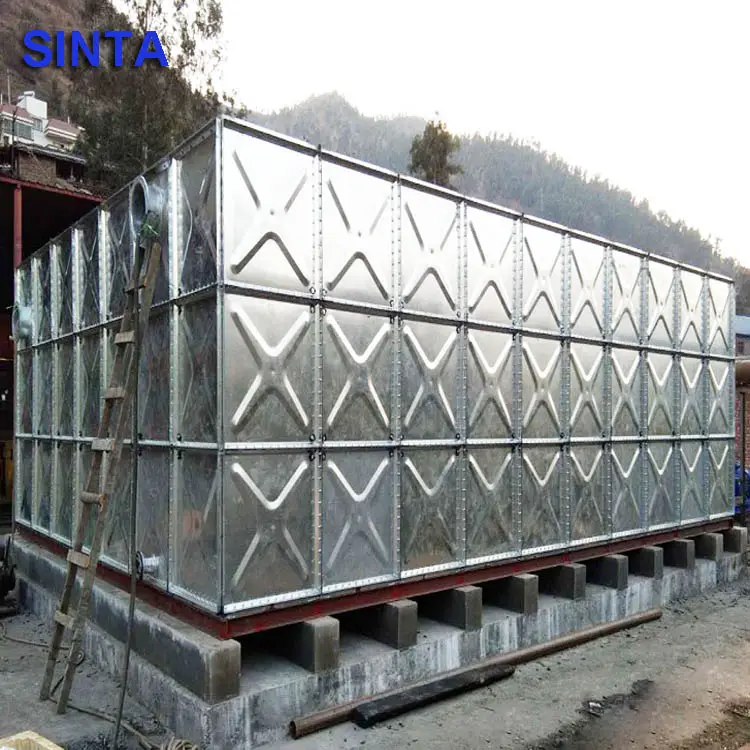 Прессованный стальной оцинкованный стальной резервуар для воды