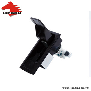 Cerradura de Compresión con Manija Giratoria y Elevadora Ajustable, Estilo Empotrado, Resistente al Agua, con Recubrimiento Negro de Aleación de Zinc LM-731-1 - Product Image 4