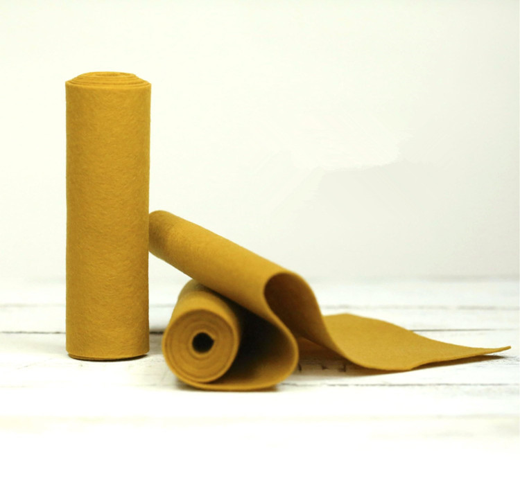 Экологически чистые рулоны шерстяной войлочной ткани 5 мм оптом