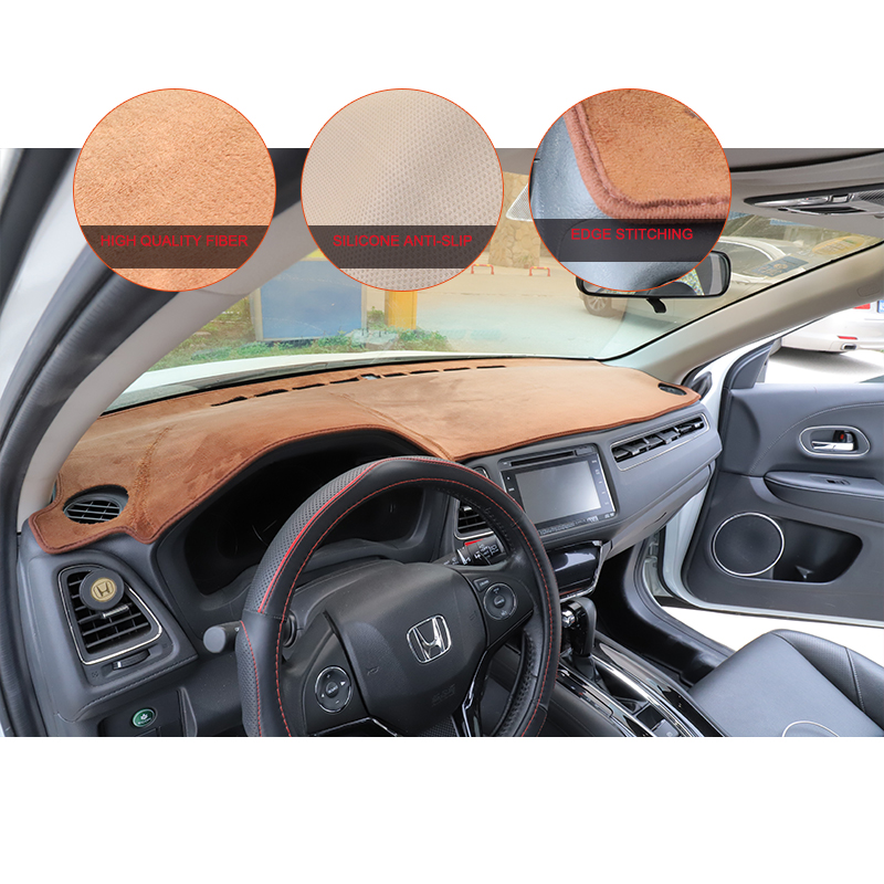 Высококачественные коричневые накладки на приборную панель автомобиля по индивидуальному размеру, накладки для защиты от света, коврик для приборной панели автомобиля