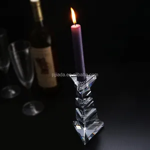 Crystal photophore verre single candle stand holders romantic wedding candelabra/home centerpiece decoration candles candlestick