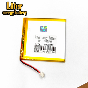 Plug 2.5-2 P 357595 4000 mah 3.7 v lipo battery Rechargeable solar li ion polymer lithium battery with PCM - Product Image 4