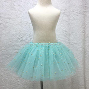 2017 nouveau style et mode bébé filles ballet tutu <span class=keywords><strong>mini</strong></span> <span class=keywords><strong>jupe</strong></span> avec or perle décoration - Product Image 3