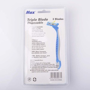 Brésil Arabie Saoudite Venezuela Italie Supermarché Rasoir jetable à triple lame en acier inoxydable de meilleure qualité <span class=keywords><strong>pour</strong></span> hommes - Product Image 6