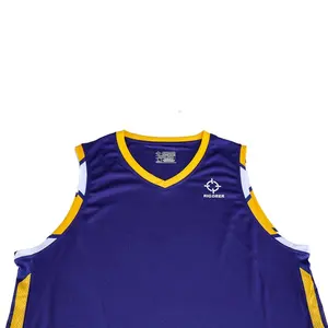 Rigorer mới nhất bóng rổ đồng phục violet bóng rổ jersey thiết kế tùy chỉnh in