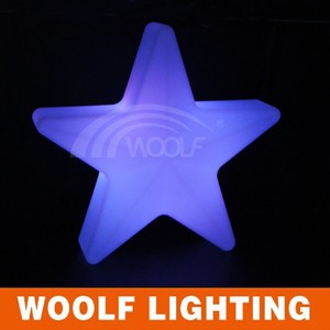 Chirstmas ornement LED minets cinq branches lumineux star pour le parti - Product Image 1