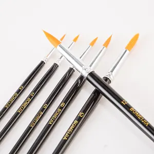 BOMEIJIA A0017 High Quality 6 pieces Professional Art Supplies Watercolor Artist Paint Brushes Pens India Sets