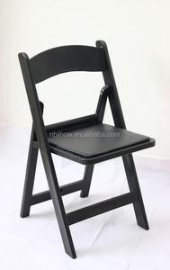 أمريكانا الأبيض مأدبة الزفاف البلاستيكية مقعد راتنج قابل للطي - Product Image 2