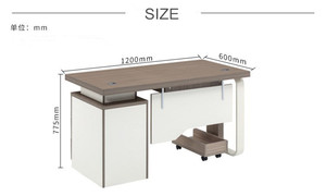 Module Offre Spéciale <span class=keywords><strong>Bureau</strong></span> d'<span class=keywords><strong>ordinateur</strong></span> de <span class=keywords><strong>bureau</strong></span> avec plateau <span class=keywords><strong>à</strong></span> clavier et classeur - Product Image 5