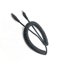 Cable de Red LAN en Espiral con Conector RJ45 UTP Cat5e Cat6 Cat7 OEM