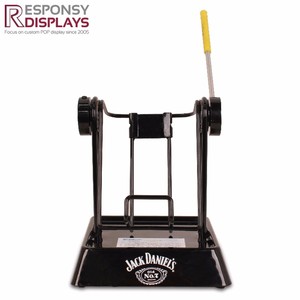 Porte-<span class=keywords><strong>bouteille</strong></span> de whisky en métal à levier de marque <span class=keywords><strong>Jack</strong></span> Daniel's présentoir d'alcool de comptoir moderne pour bar - Product Image 5