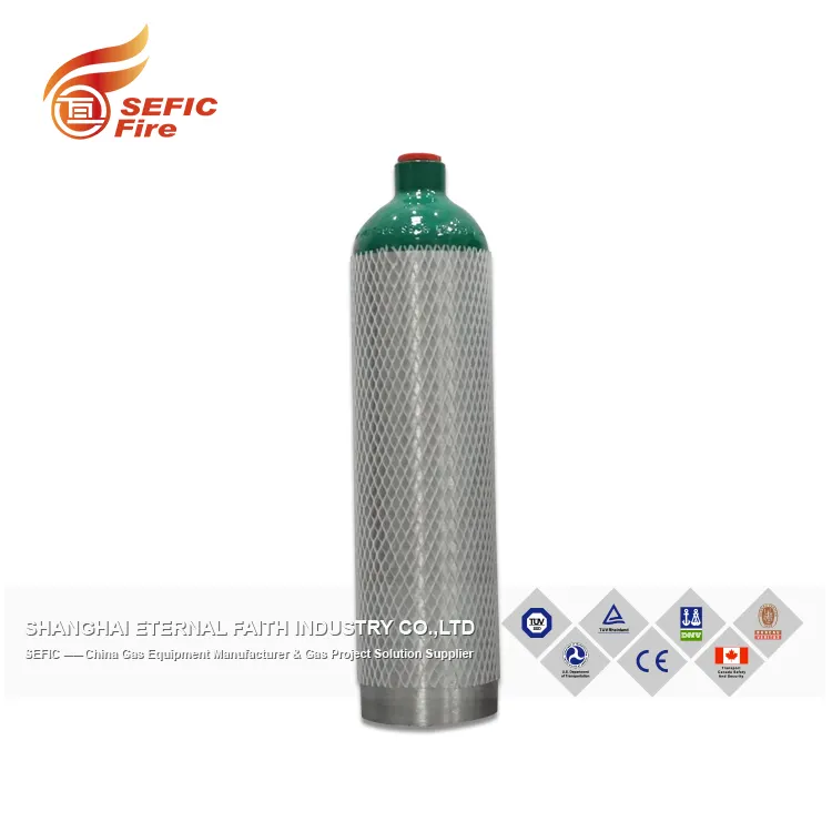 Universal Heißer Produkt 2 L Medizinische Sauerstoff Aluminium Gas Zylinder