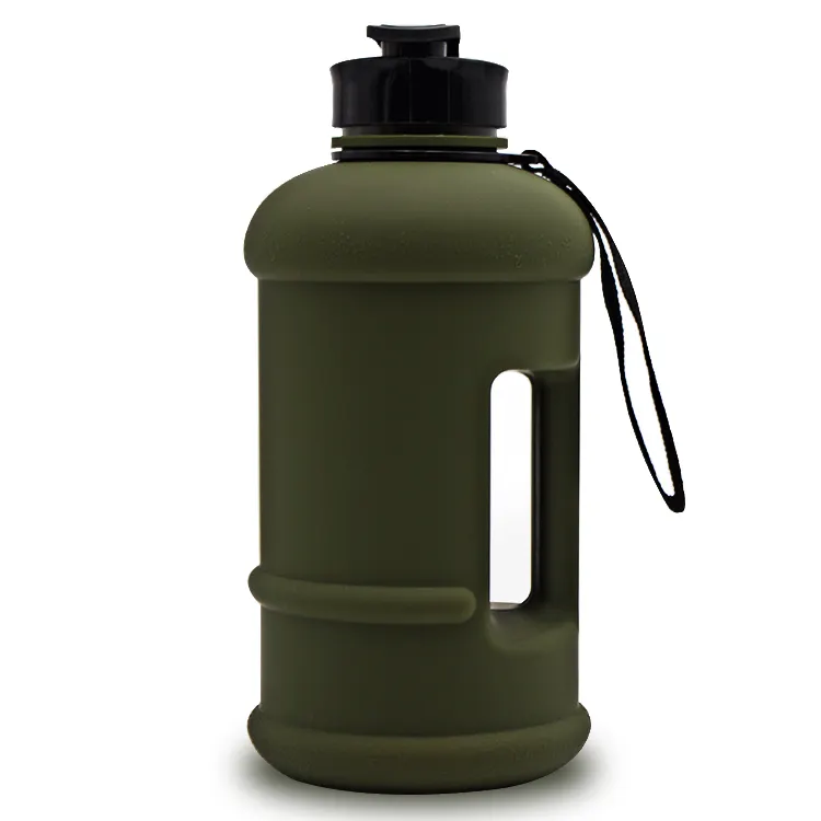 Échantillons gratuits 2.5l givré pichet d'eau avec logo personnalisé nouveaux produits petg 2.2L bouteille d'eau logo 2017 gym bouteilles