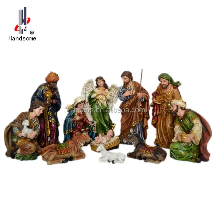 Outdoor Nativity Sets Christmas Birth Scene Polyresin Statues Wholesale