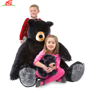 Géant Noir Ours et Bébé Cub Réaliste Animaux En Peluche Ours En Peluche Animaux Jouets - Product Image 2