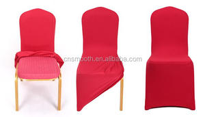 <span class=keywords><strong>Housse</strong></span> de <span class=keywords><strong>chaise</strong></span> rouge en spandex <span class=keywords><strong>universelle</strong></span> pour décoration de mariage - Product Image 4