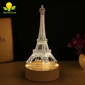 Outlet 3D Night Light Table Lamp 220V