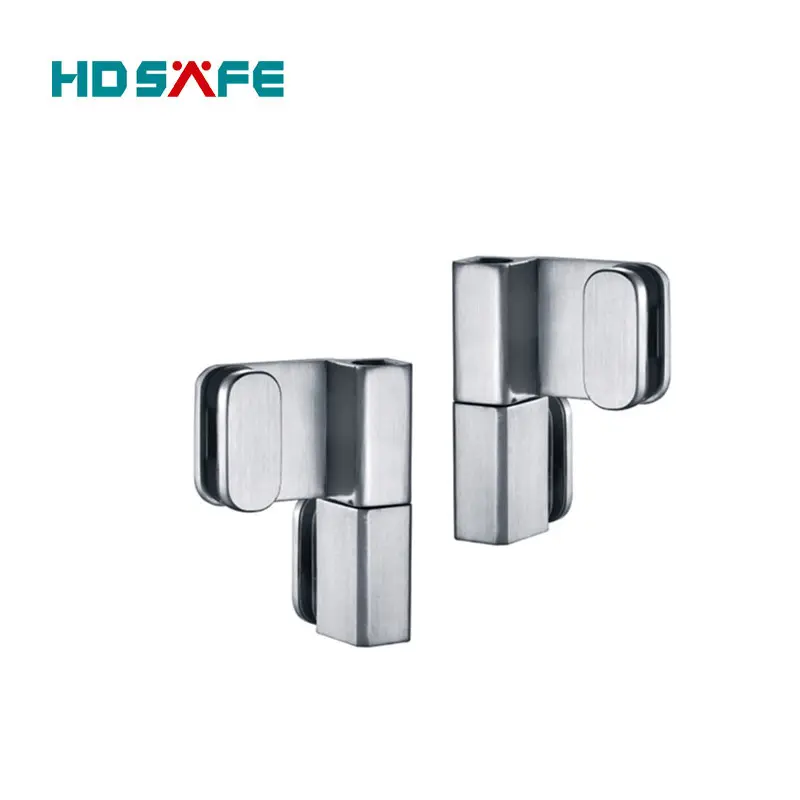 SUS304 stainless steel toilet cubicle partition hardware glass bathroom door hinge
