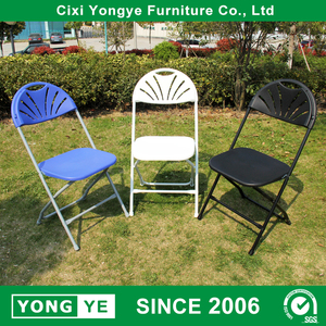 أنبوب معدني في الهواء الطلق الحدث مروحة بلاستيكية الظهر كرسي قابل للطي - Product Image 2