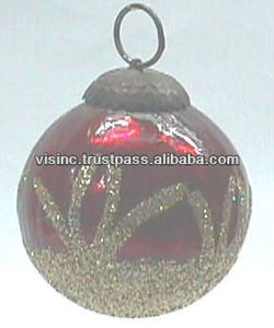 Ornement suspendu en verre de Noël festif Décorations intérieures élégantes - Product Image 2