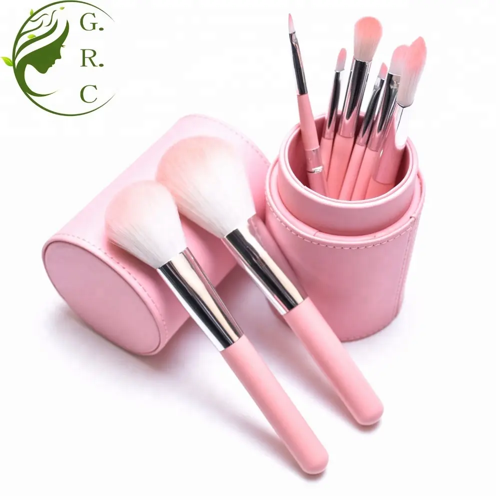 Glitter Makeup Brush Set ,Plastic Handle Make Up Brush Set ,Promotional Makeup Brush Set