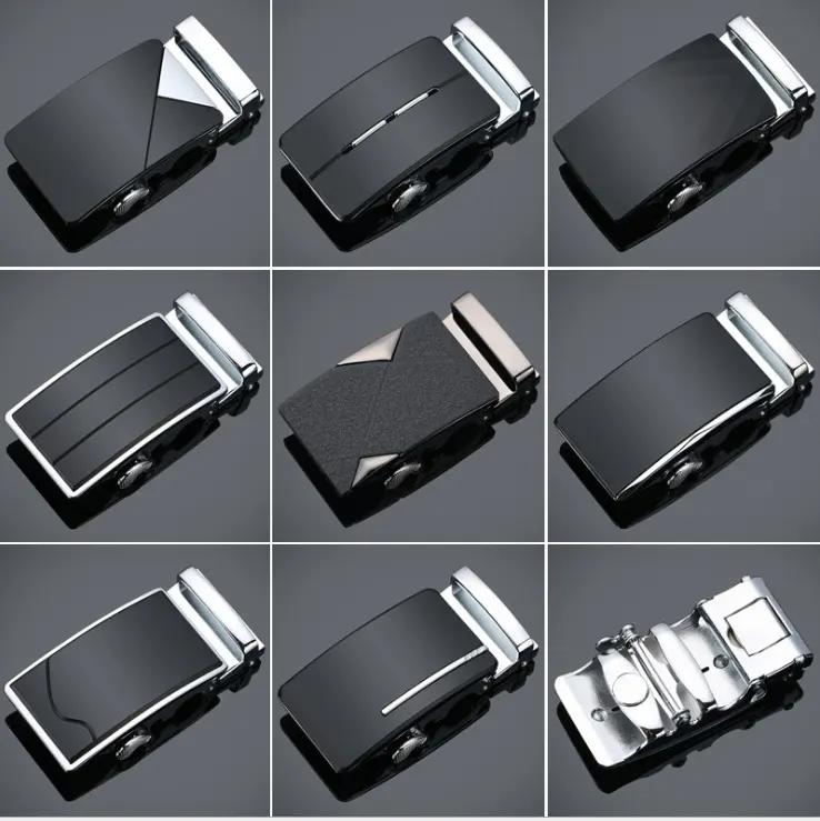 fashion men belts alloy automatic belt buckles manufacturer