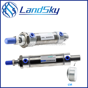 LandSky con el cojín de aire de acero inoxidable mini cilindro neumático manufacturersMA <span class=keywords><strong>MAD</strong></span> MAJ serie tamaño diámetro 32mm - Product Image 5